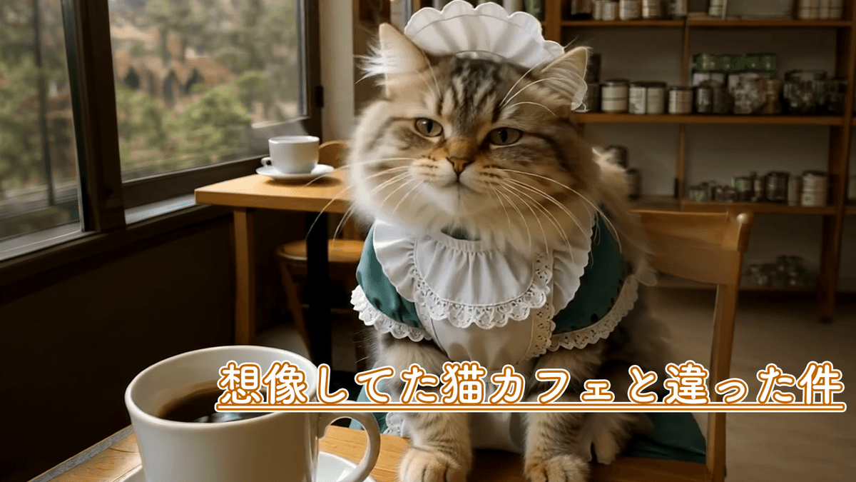 【AI動画】想像してた猫カフェとなんか違った件