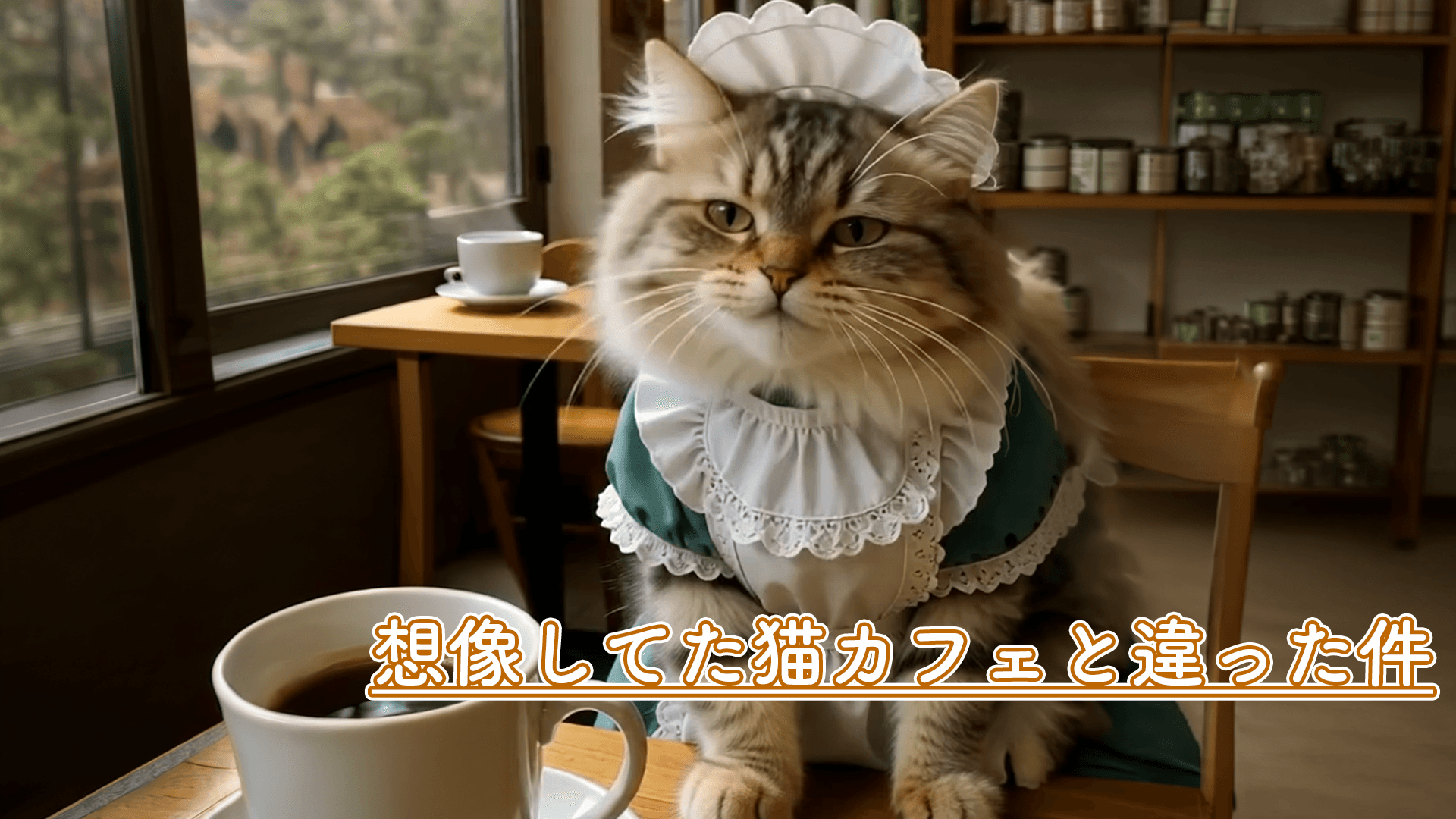 【AI動画】想像してた猫カフェとなんか違った件