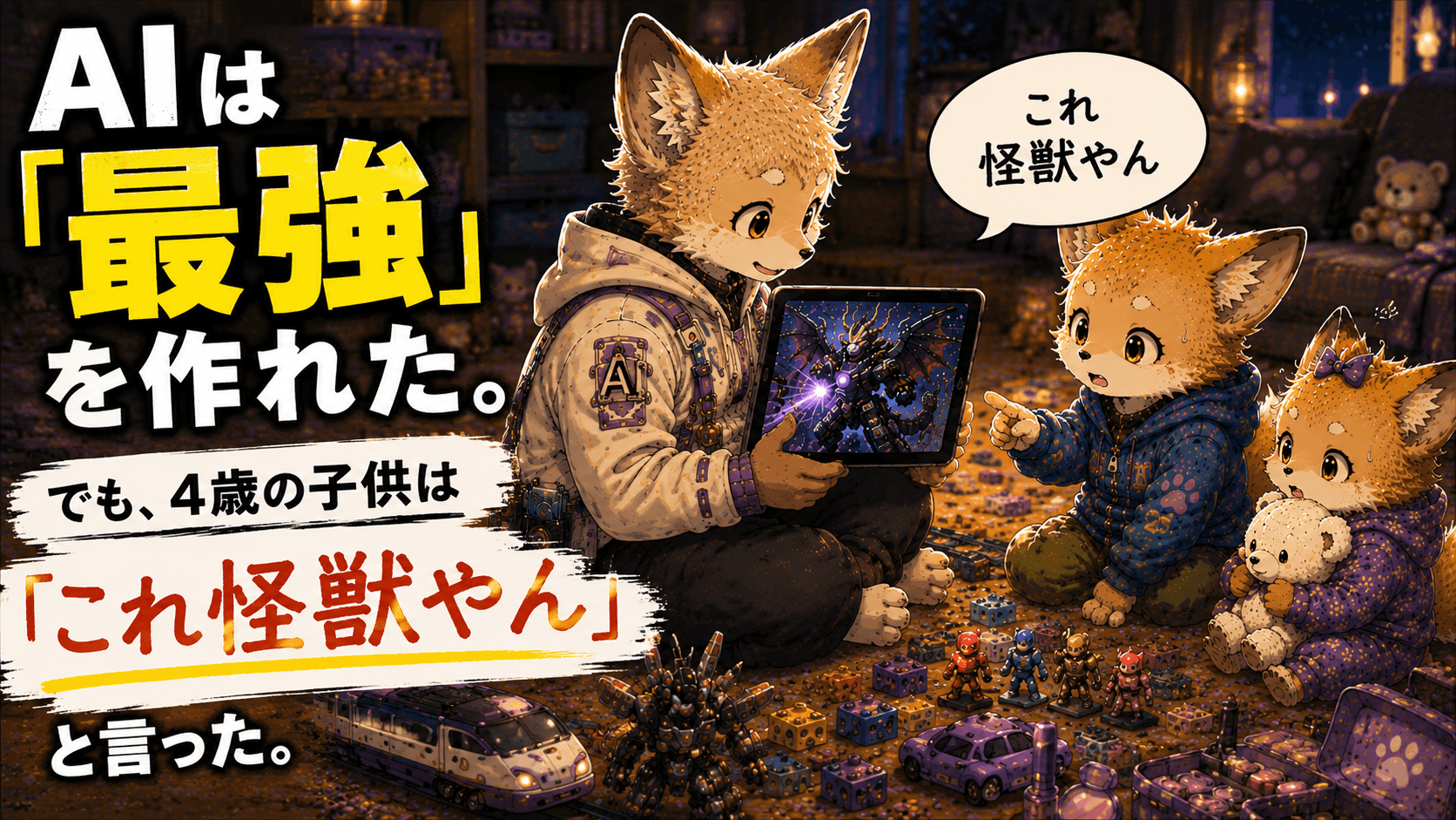 AIは「最強」を作れた。 でも、4歳の子供は「ヒーローじゃない」と言った。
