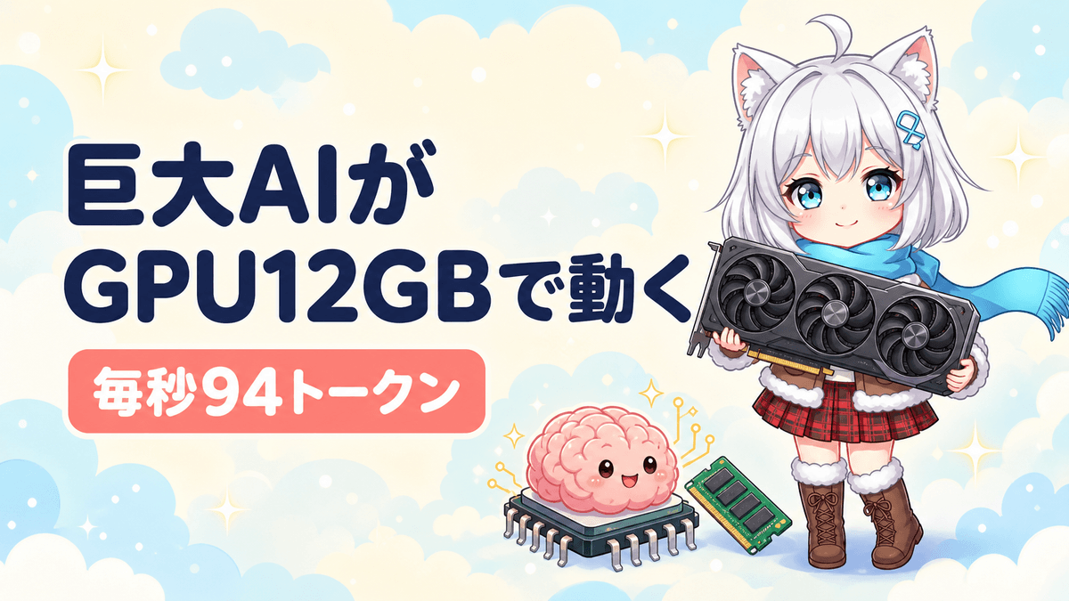 125B級AIをGPU 12GBで動かす|Strata登場