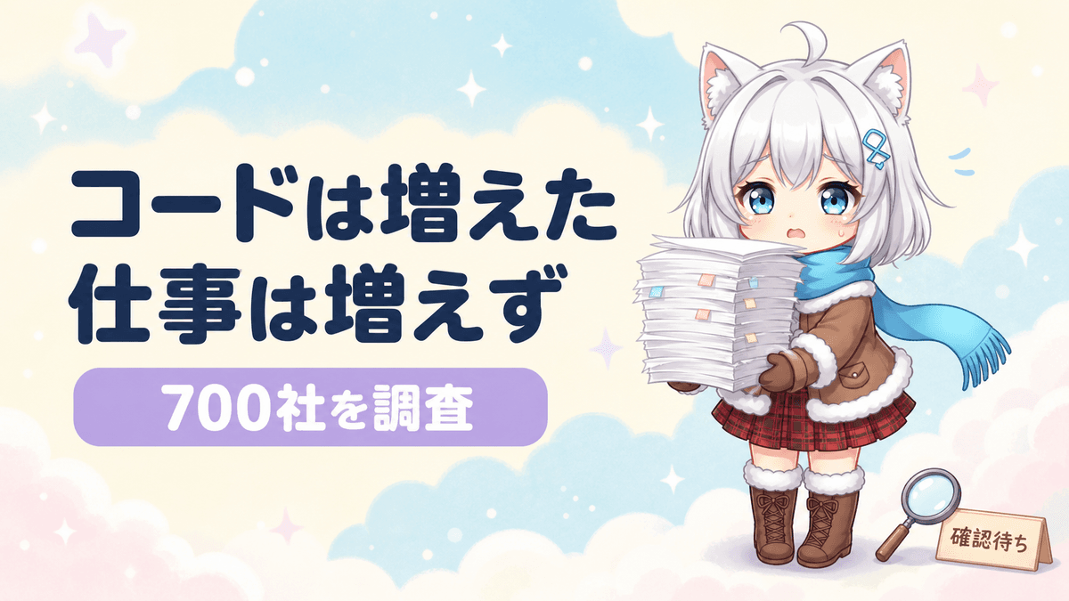AIでコード30%増、完成は増えず|700社調査