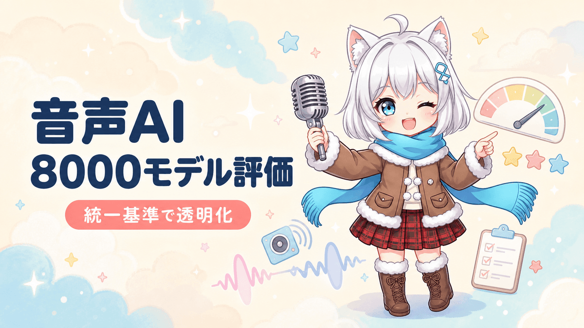 Hugging FaceがTTS評価基準を統一、8000モデルをランキング化