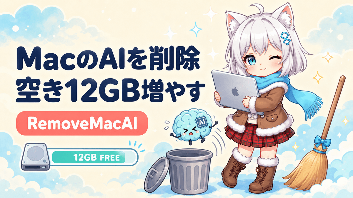 macOS 27のAIを削除|空き容量12GB増やす新ツール